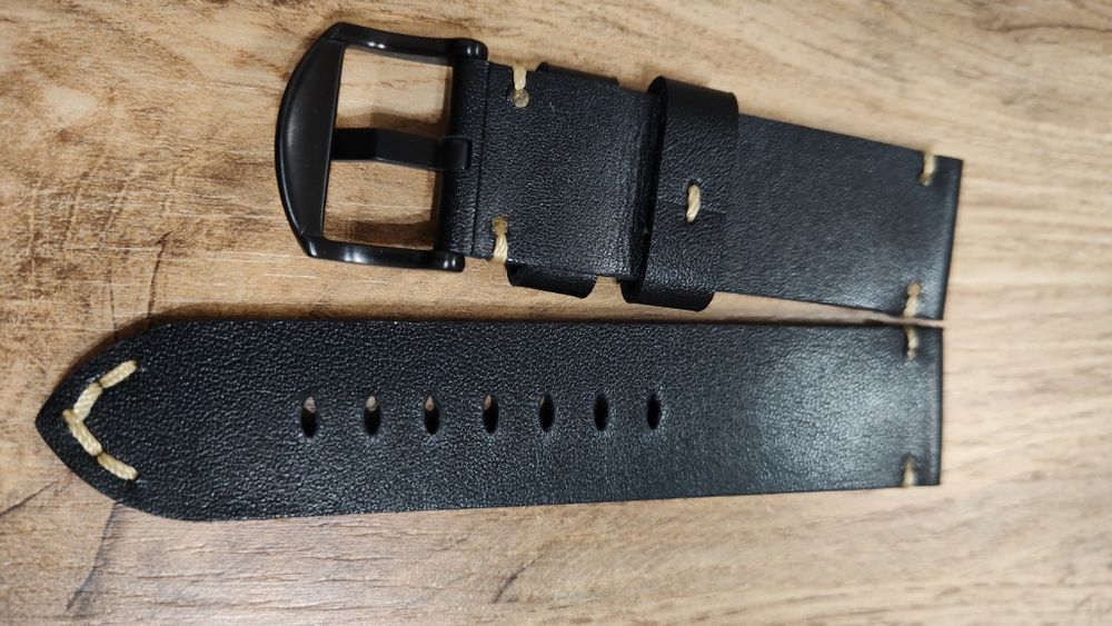 Каишка за часовник 24 mm, естествена кожа, чисто нова