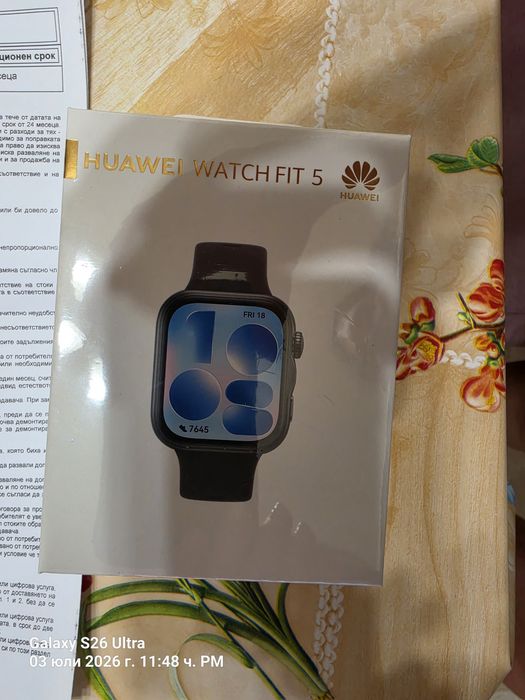 HUAWEI watch FIT 5 + Гаранция