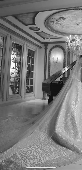 Свадебное платье с фатой