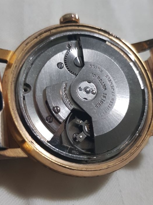 800 Lei. Ceas Monvis. Swiss Made. Placat aur 14 k. Automatic.
