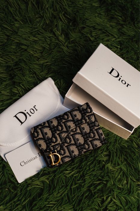 Dior Oblique Vertical Bifold Card Holder