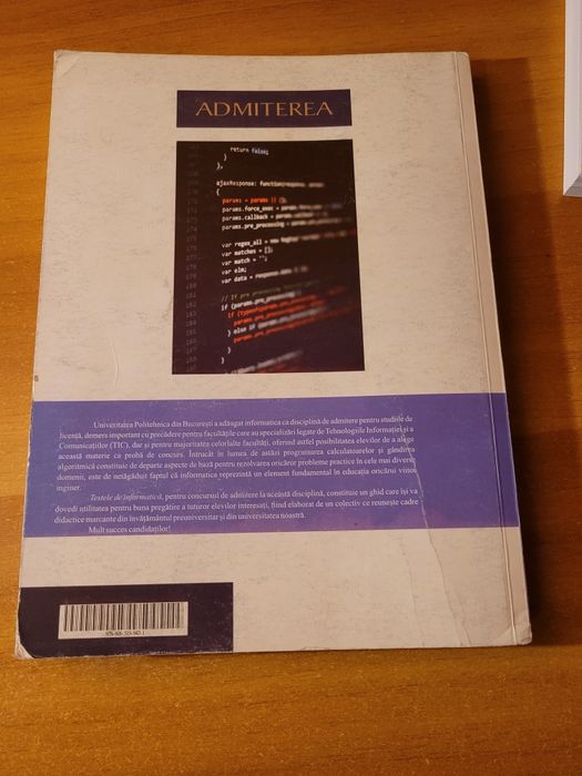 Culegere de teste de informatica pentru admitere la politehnica