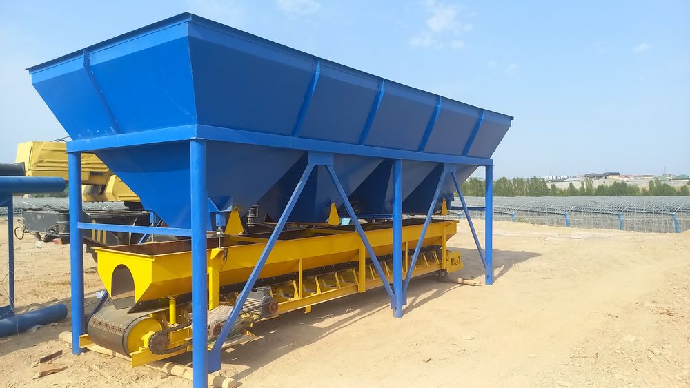 Бетон заводлар ичун кум ва шебень бункер  дозатор