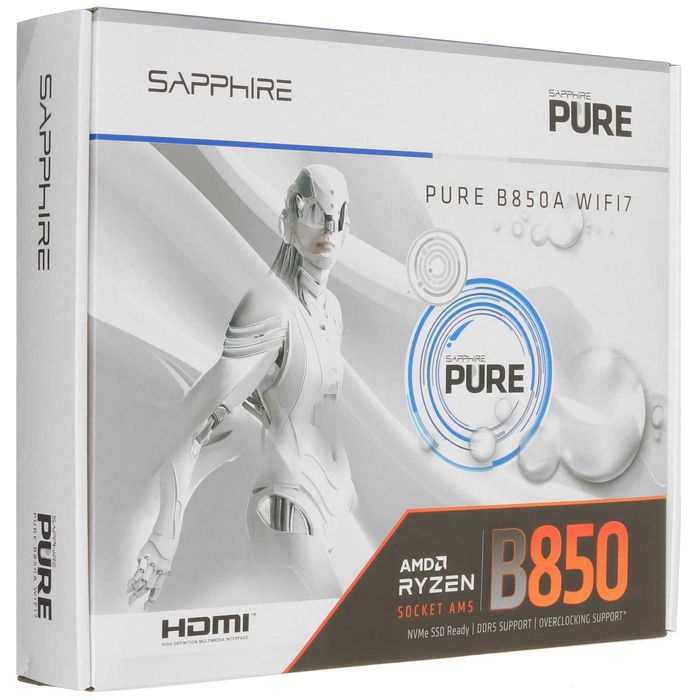 - Материнская плата MB SAPPHIRE AMD AM5 PURE B850A WIFI7 DDR5