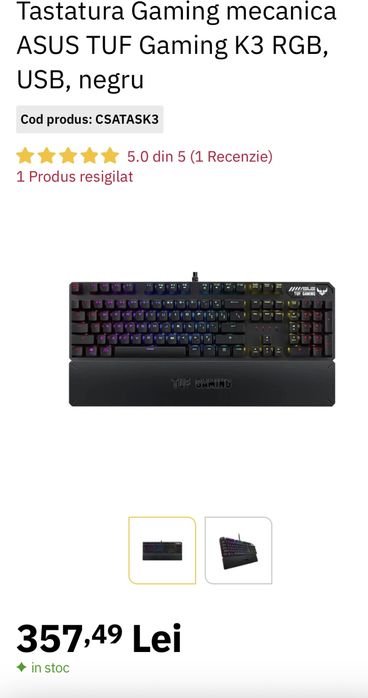 Tastatura Gaming Asus