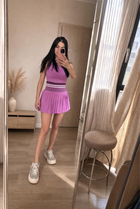 Сет пола и топ от луксозна материя