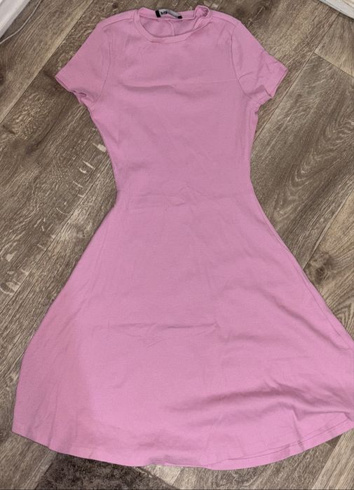 Платье в рубчик, размер xs