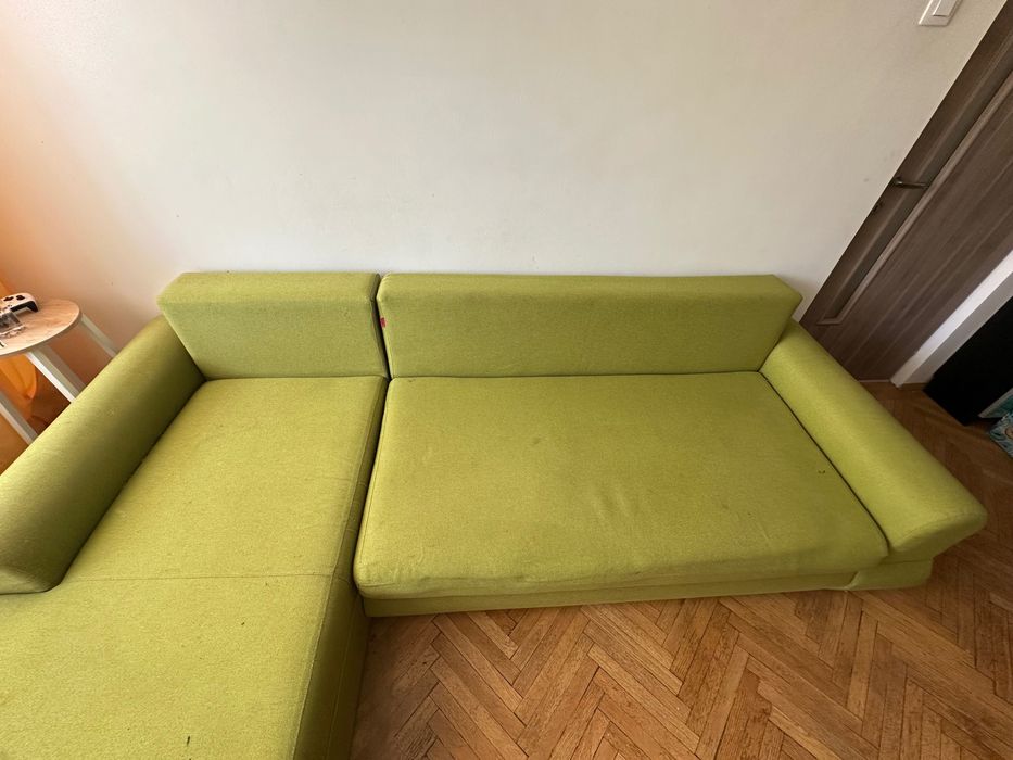 Colțar extensibil 300 × 180 cm – verde
