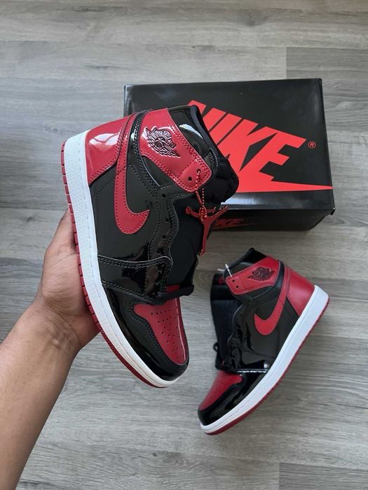 #EDITIE LIMITATĂ# Nike Air Jordan 1 Patent Bred - Verificare Colet