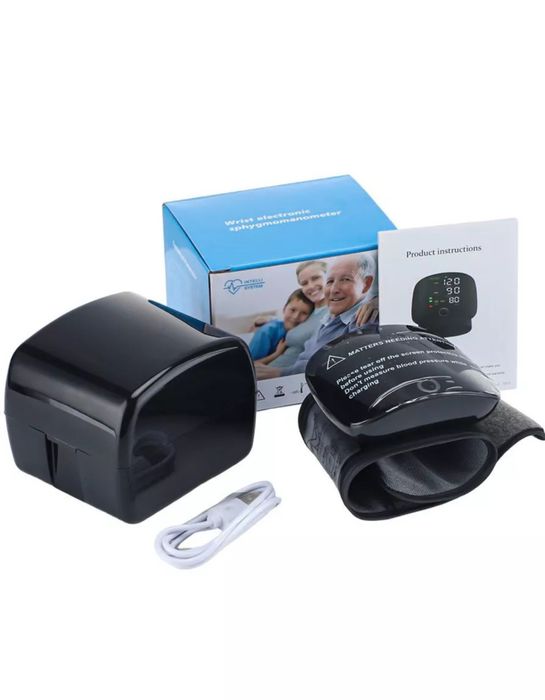 Тонометр на запястье с русской озвучкой со встроенным аккумулятором 
5