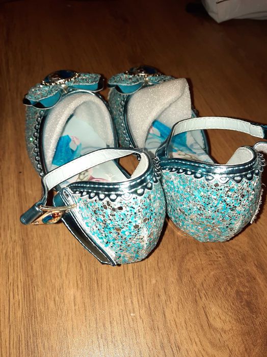 Pantofi Elsa Frozen cu toc