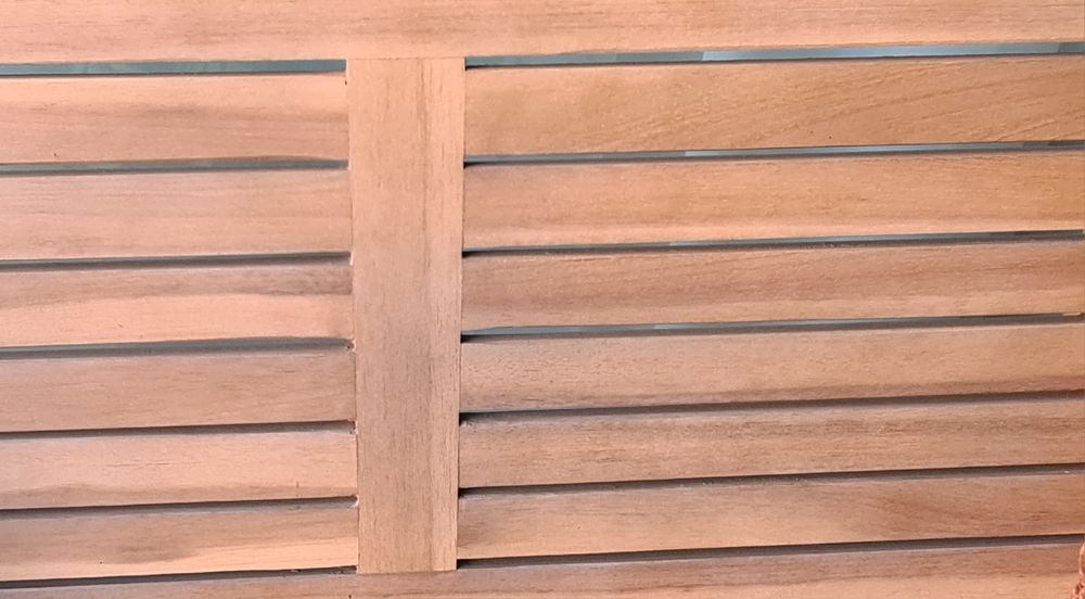Mobilier balcon/terasă din lemn acacia – bancă rabatabilă + 2 fotolii