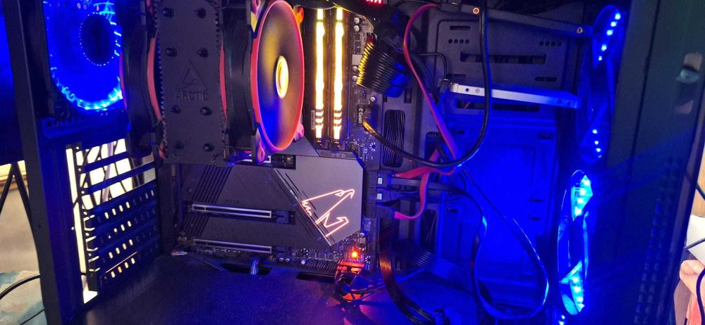 PC i9 11900k 64gb RAM cu/fara 9070XT Aorus Elite/baza Aorus 10GB Lan