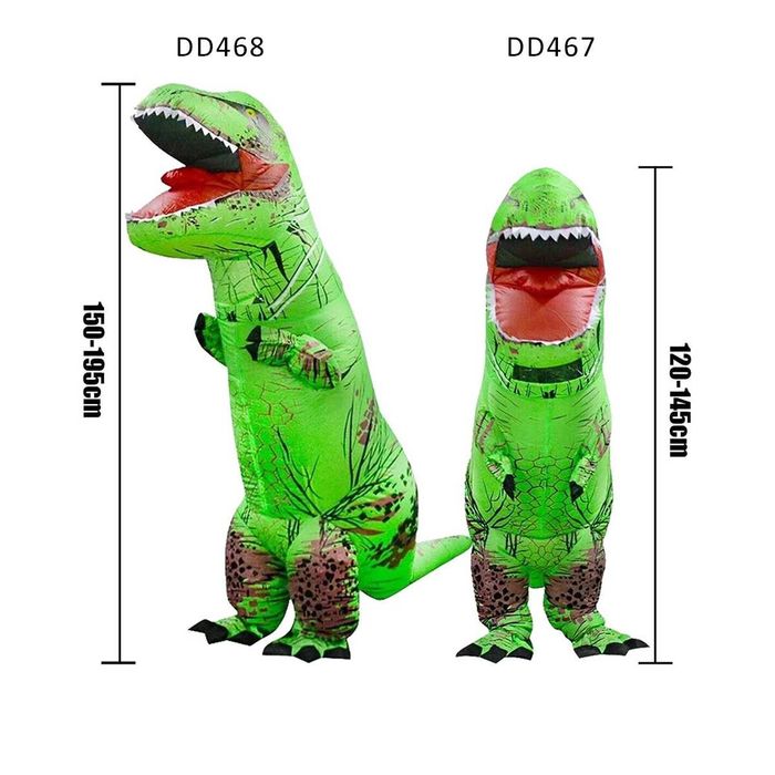 Надуваем парти костюм Динозавър деца възрастни Тирекс аниматор рожден