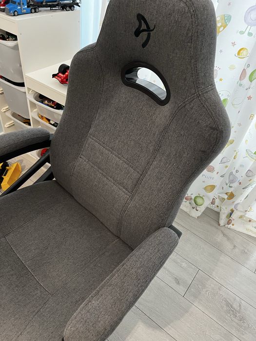 Гейминг стол Arozzi - Enzo Woven Fabric, сив