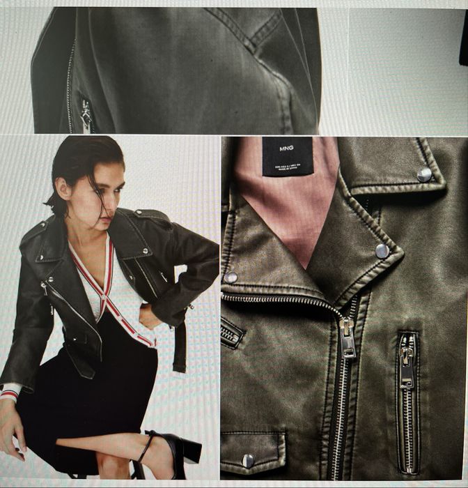 Mango  effect Biker Jacket /Zara