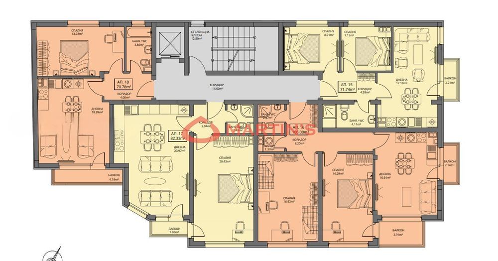 Продава се Двустаен апартамент в София, Левски В - 82 кв.м за 1525 €/кв.м - Снимка #1