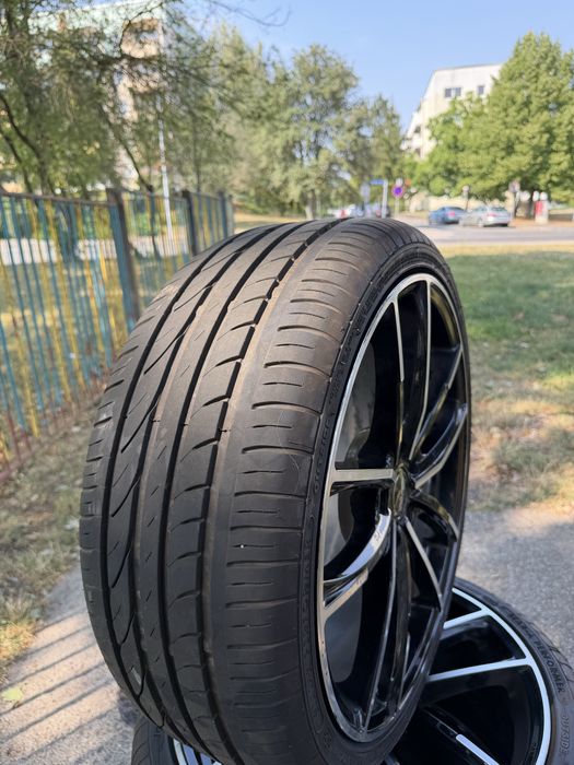 Jante Aliaj Brock B38 R19 5x112 + Anvelope Vară NOI 225/35 R19