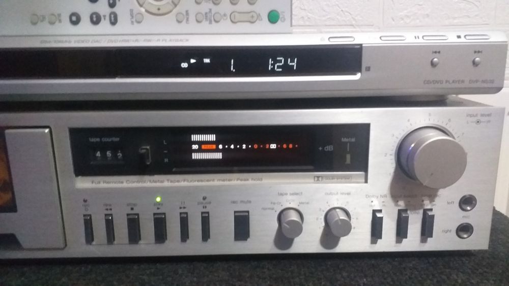 Technics M45 deck si dvd Sony DVP-NS32 telecomanda