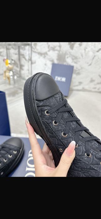 Dior – черни високи кецове