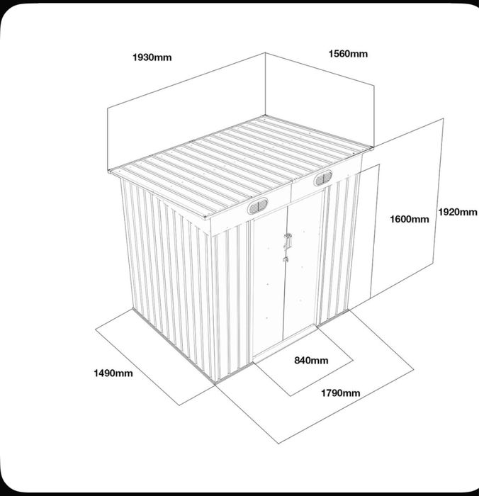 Хоз блок разборный