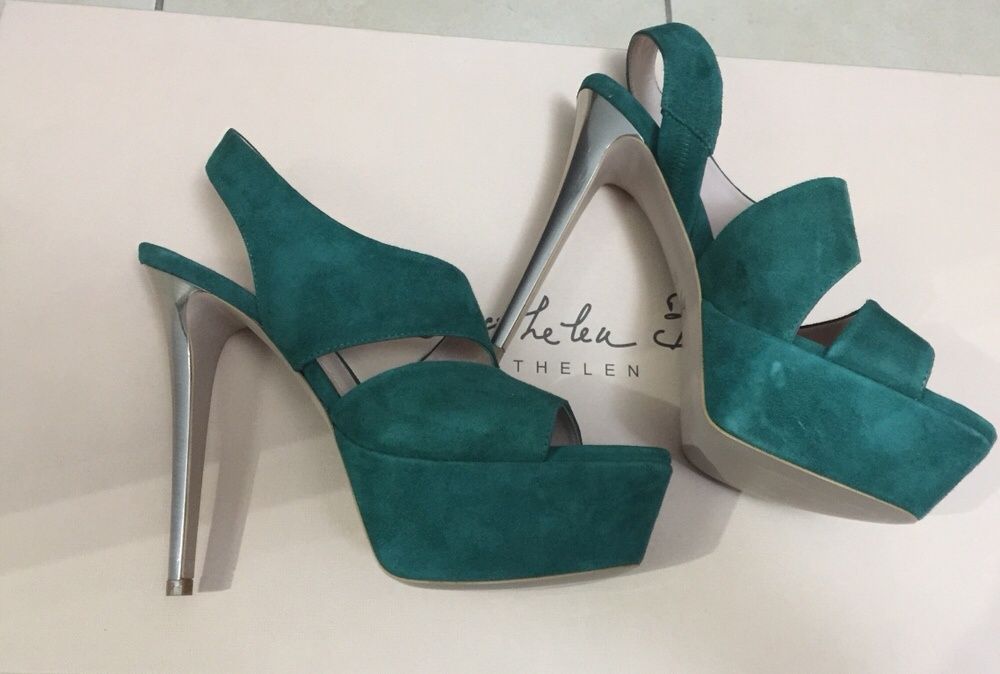 Nou: Sandale Why Denis nr 38, toc 12cm