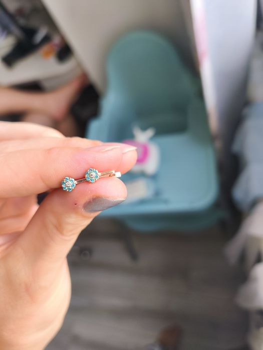 Детские серьги золото 585