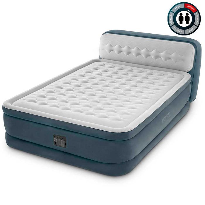 Надувной кровать Ultra Plush Headboard 64448 со спинкой | Новое