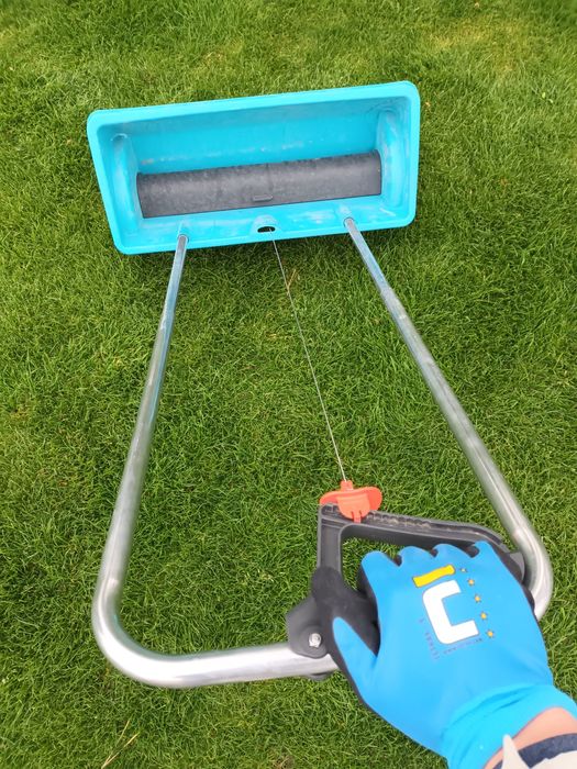 Tambur tavalug îndreptat aerat gazon + nivelator gazon + scarificator