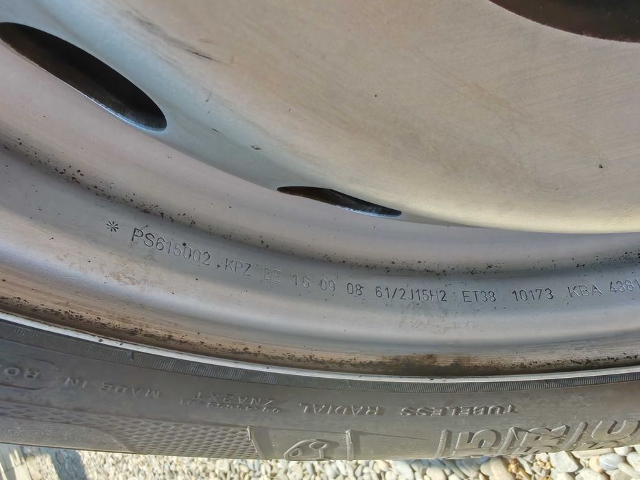 Jante tabla pe 15,5*108,in stare de nou,originale duba PEUGEOT,CITROEN