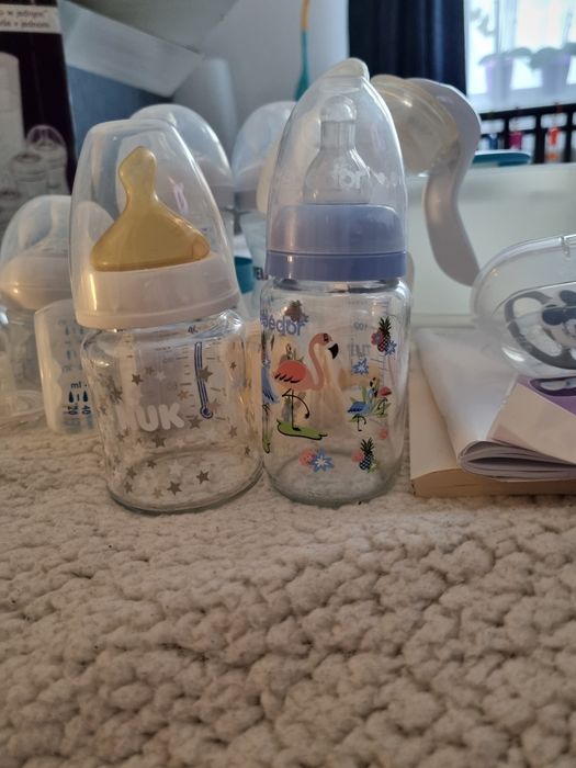 Pachet sterilizator, pompa san și biberoane