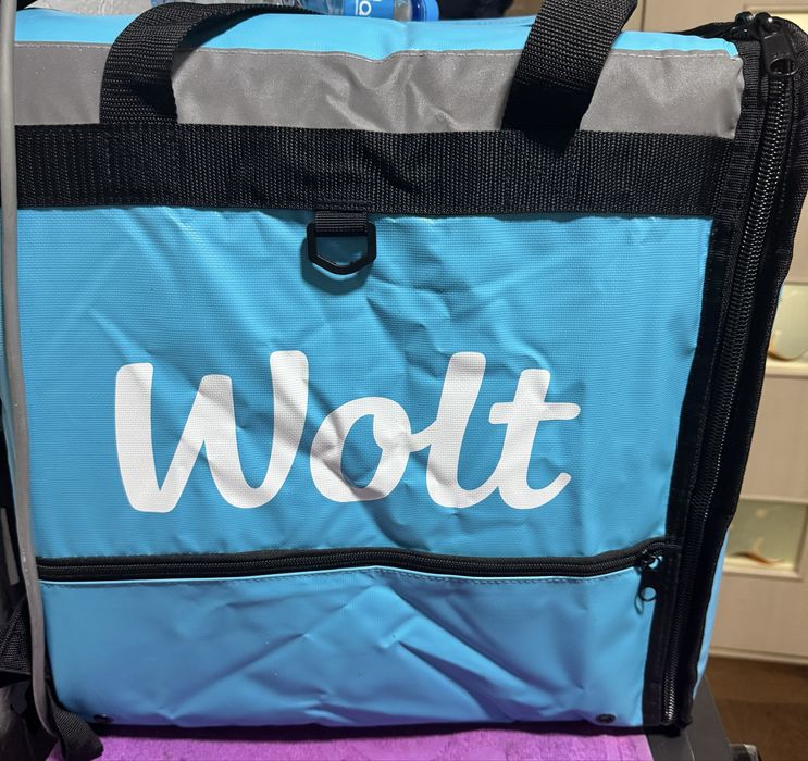 Термосумка Wolt сердний размер