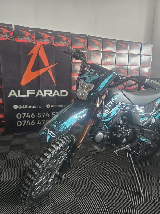 Cross Enduro 125cc Hurricane nou cu pornire la buton pedala far led  nou cu garanție și livrare în toată tara