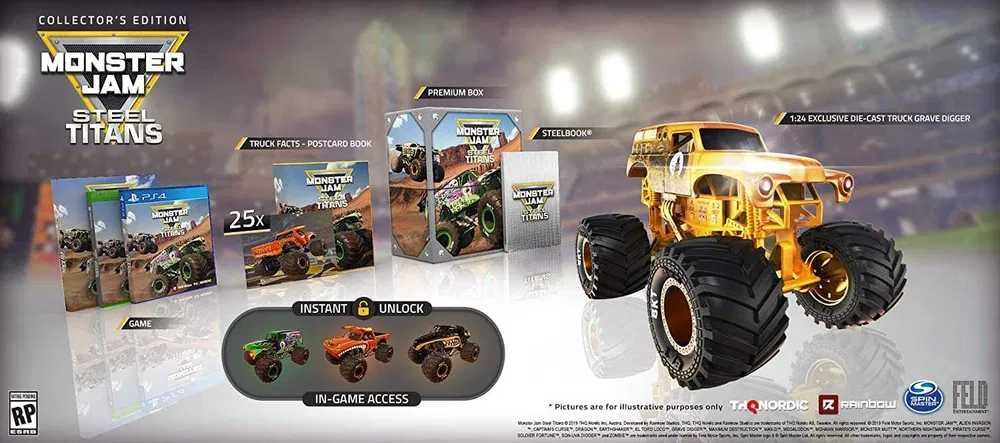 нова Monster Jam Steel Titans Collector' Edition играчка в кутията PS4