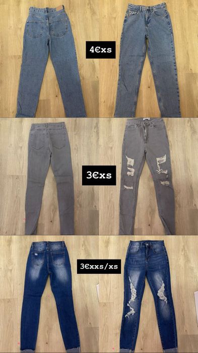 Дамски дънки-ххс/хс/с размери