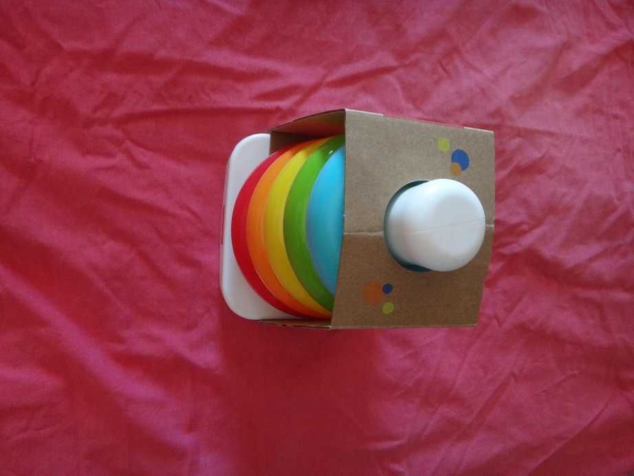Чисто нова Детска еко играчка за сортиране Fisher Price рингове
