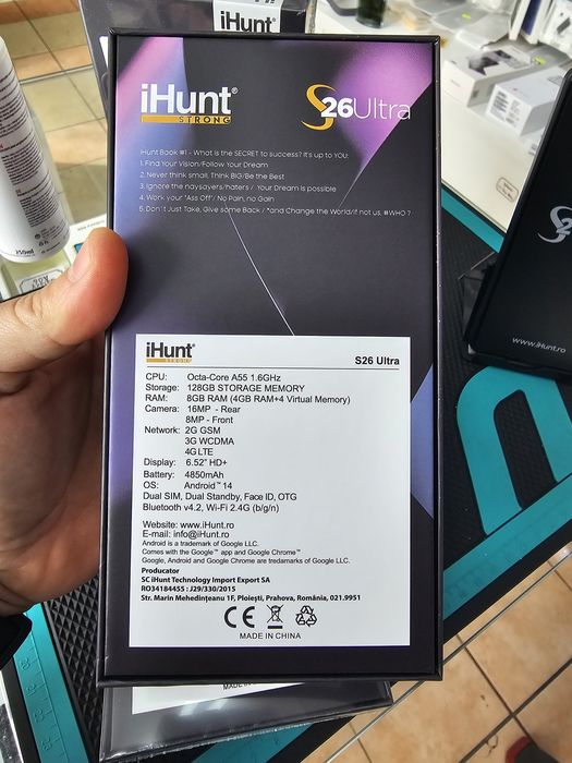 iHunt S26 Ultra, 4/128 GB, Sigilat, 2 ani garanție