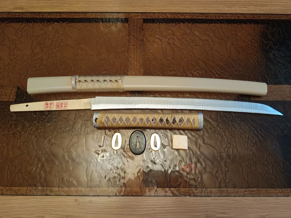 artă japoneză/sabie katana/wakizashi/lemn/iaido/panoplie/antrenament