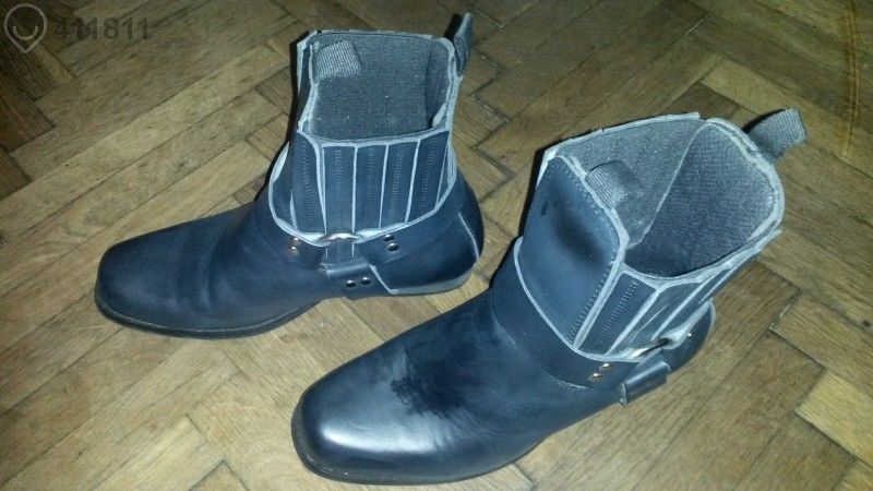 Екстравагантни Черни Кожени Боти Highway