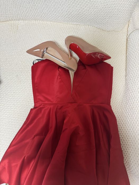 Рокля christine fashion, обувки Christian loubotin
