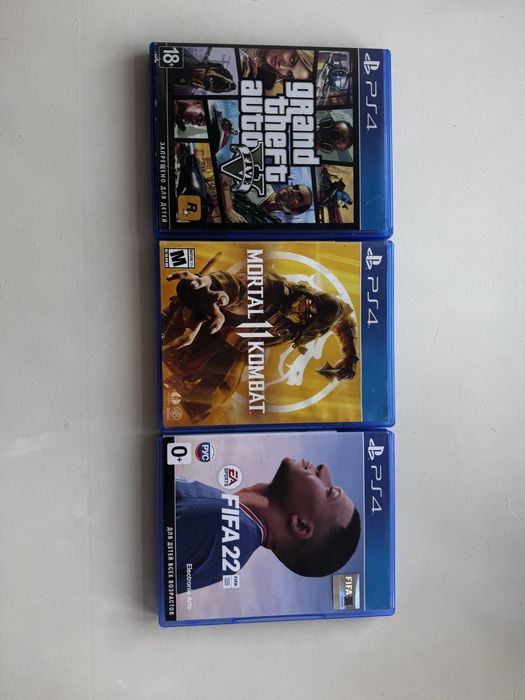 Fifa 22, GTA 5, mortal combat 11