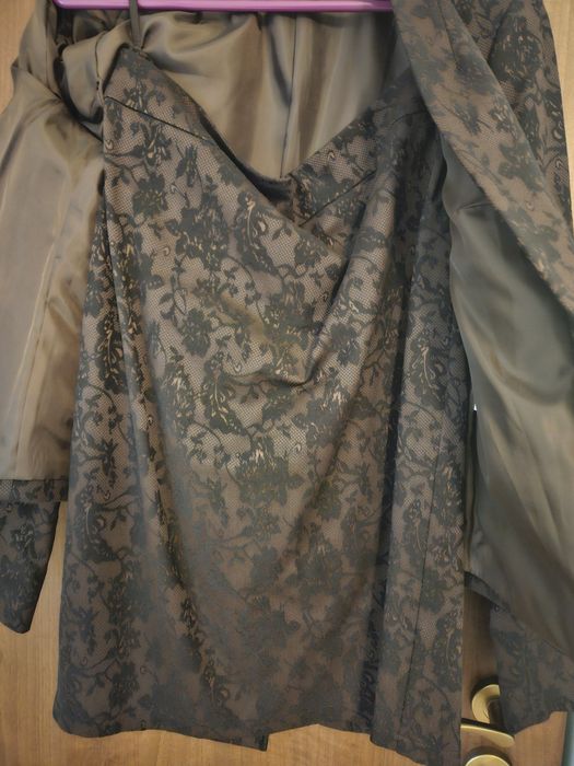 Costum: Sacou + Fusta marimea 40 Caramel