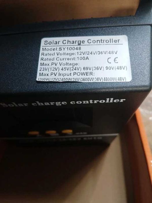 Controler Încărcare Solară Inteligent 100A – Regulator Fotovoltaic Automat 12V 24V 36V 48V