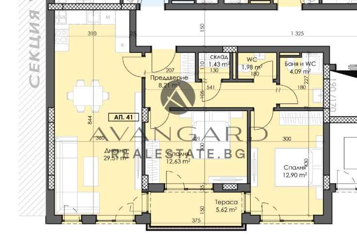 Продава се Тристаен апартамент в Пловдив, Тракия - 108 кв.м за 1062 €/кв.м - Снимка #1