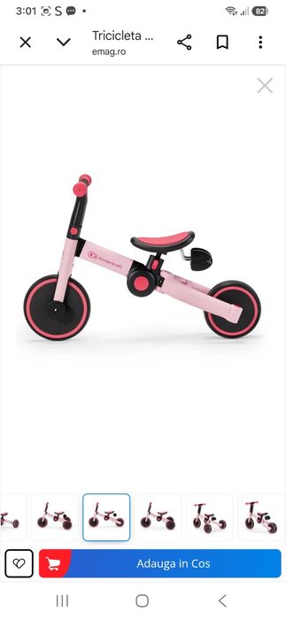 Tricicleta kinderkraft 4trike  Ride-on   nouă