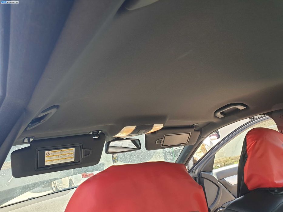 Plafon Plafoniera Textil Tavan Interior Negru cu Stalpi si Manere Mercedes Clasa C Class W204 Sedan Berlina 2007 - 2014 [K6244]