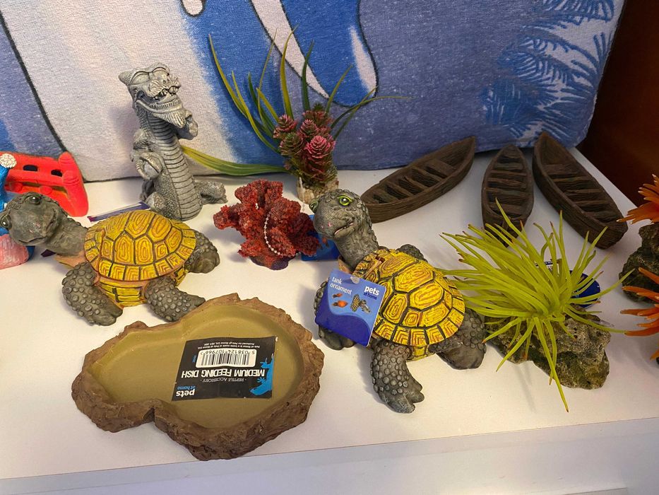 Set decorațiuni / accesorii pentru acvariu - noi