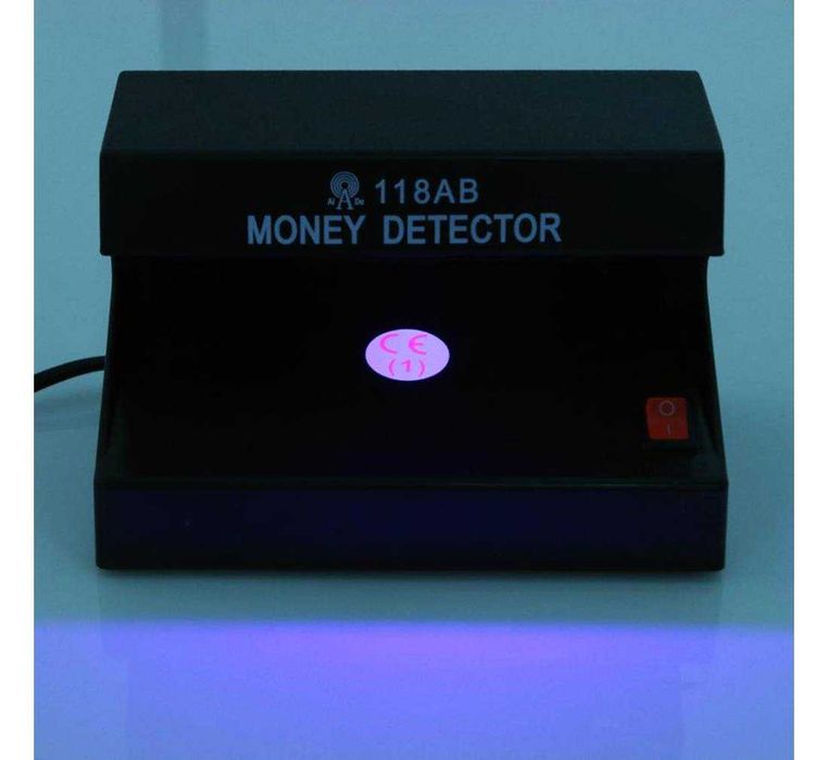 Детектор за пари AD-118AB, банкноти, UV фенер, 220VAC, 4W