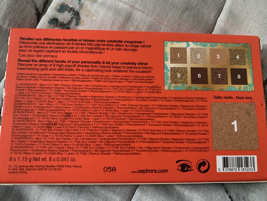 Paleta fard pleoape Sephora