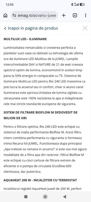 Vând acvariu juwel 240 l